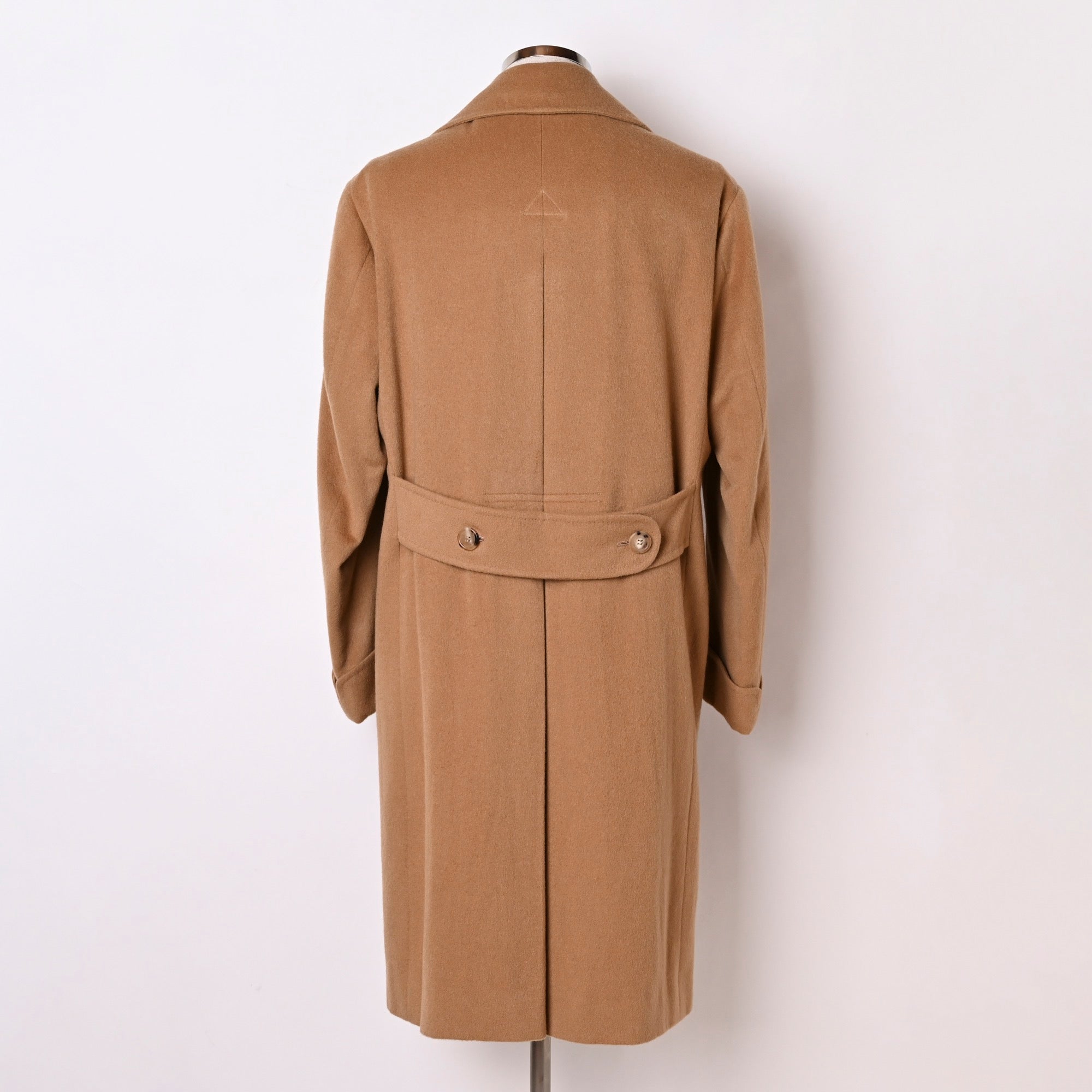 美品】イタリア製 ウールカシミア チェスターコート キャメル 48サイズ