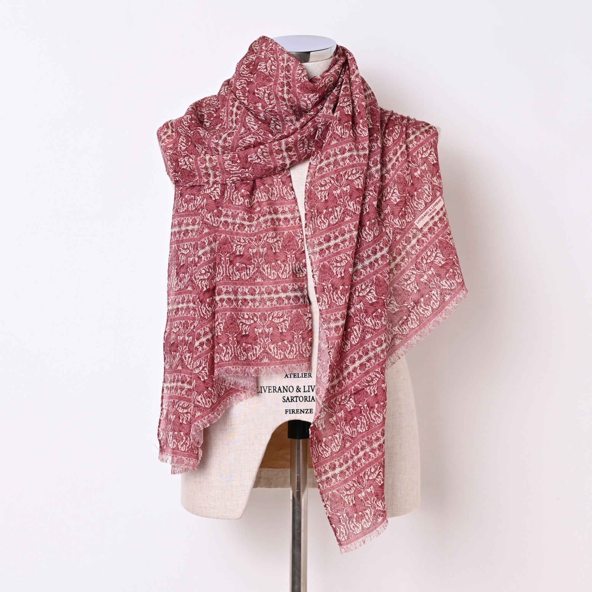 LIVERANO&LIVERANO LIVERANO&LIVERANO ストール - ビーンズ柄